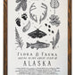 Alaska Field Guide Letterpress Print
