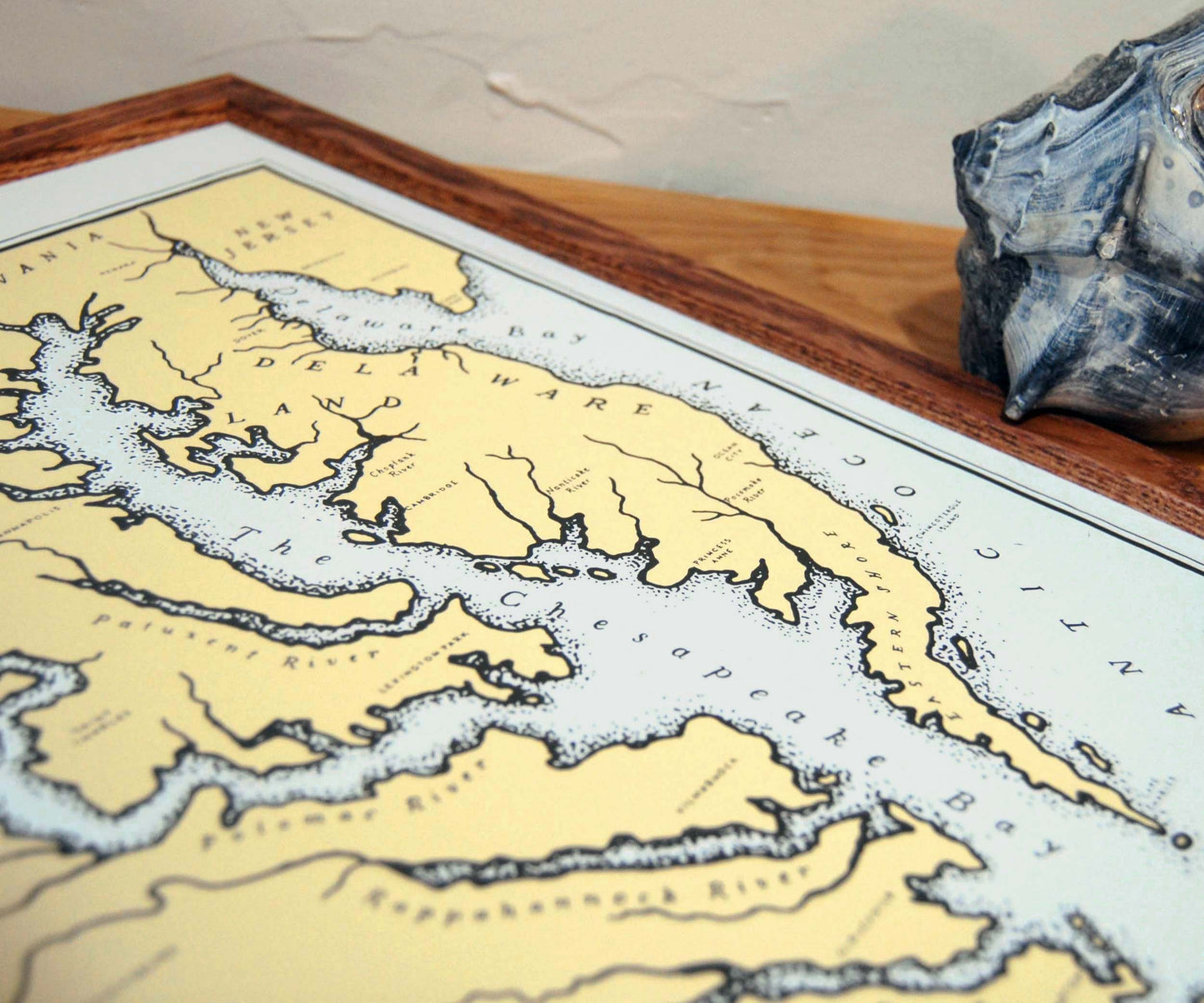 Chesapeake Bay Map 11x17 Print