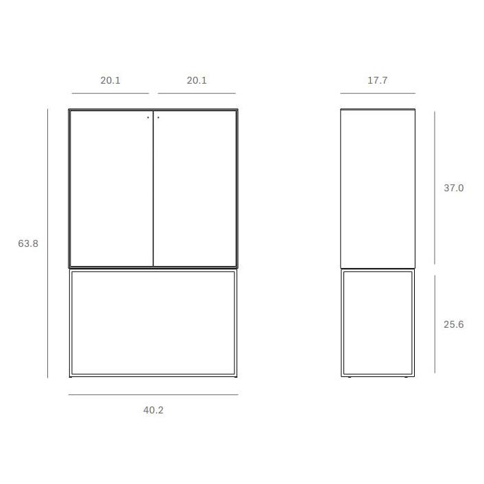 Grooves Storage Cupboard