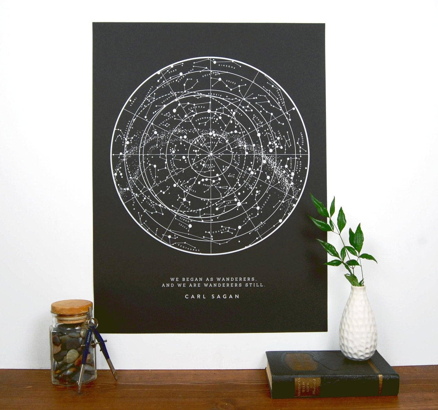 Sagan Star Chart - Black