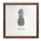 Pineapple Letterpress Print