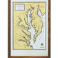Chesapeake Bay Map 11x17 Print