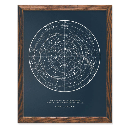 Sagan Star Chart - Navy