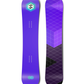 Top and bottom view of a snowboard. The top view shows a centred hexagonal logo for Hydrogen that
          appears to radiate outwards, as well as some overlapping hexagons at the bottom. The bottom view shows an
          abstract angular grid in purples.