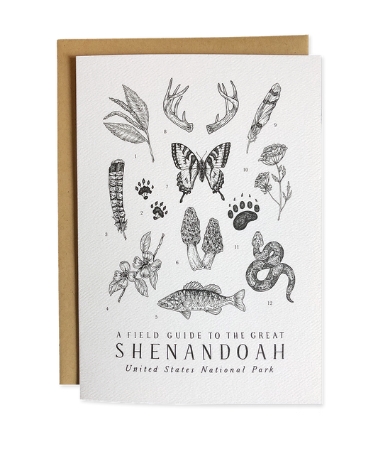 Shenandoah National Park Field Guide Greeting Card